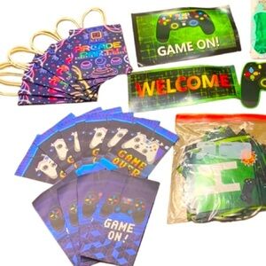 Video Gamer Birthday Party Huge Bundle Arcade Variety Set Happy Birthday